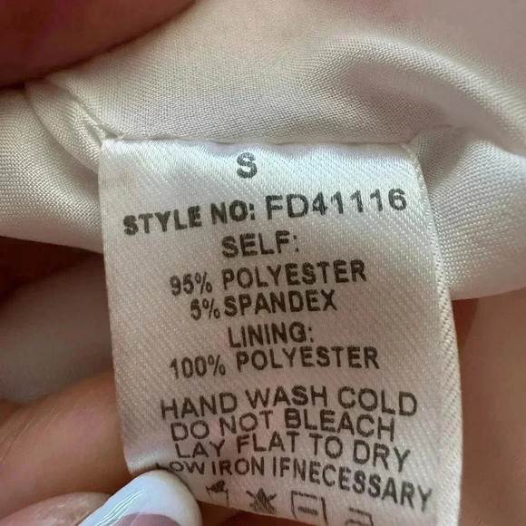 Calixta Gorg Pink Plaid Ruffle Dress Size Small .#87 - Picture 16 of 16